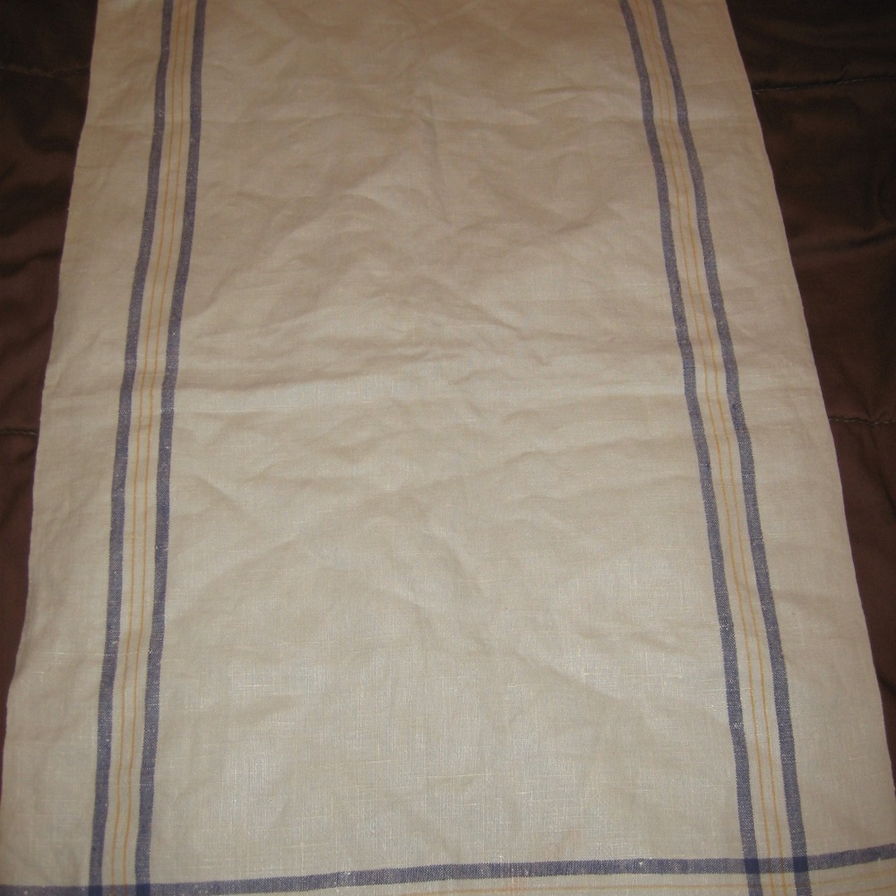 Mid Century 1950s Linen Runner